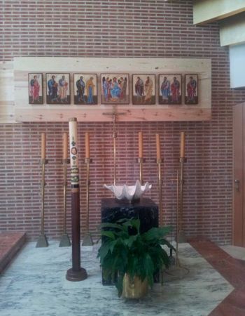 Obra de Rastrelo Valladolid | Revistero madera acabado en Parroquía San Ramón Nonato