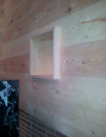 Obra de Rastrelo Valladolid | Revistero de madera perfil en Parroquía San Ramón Nonato